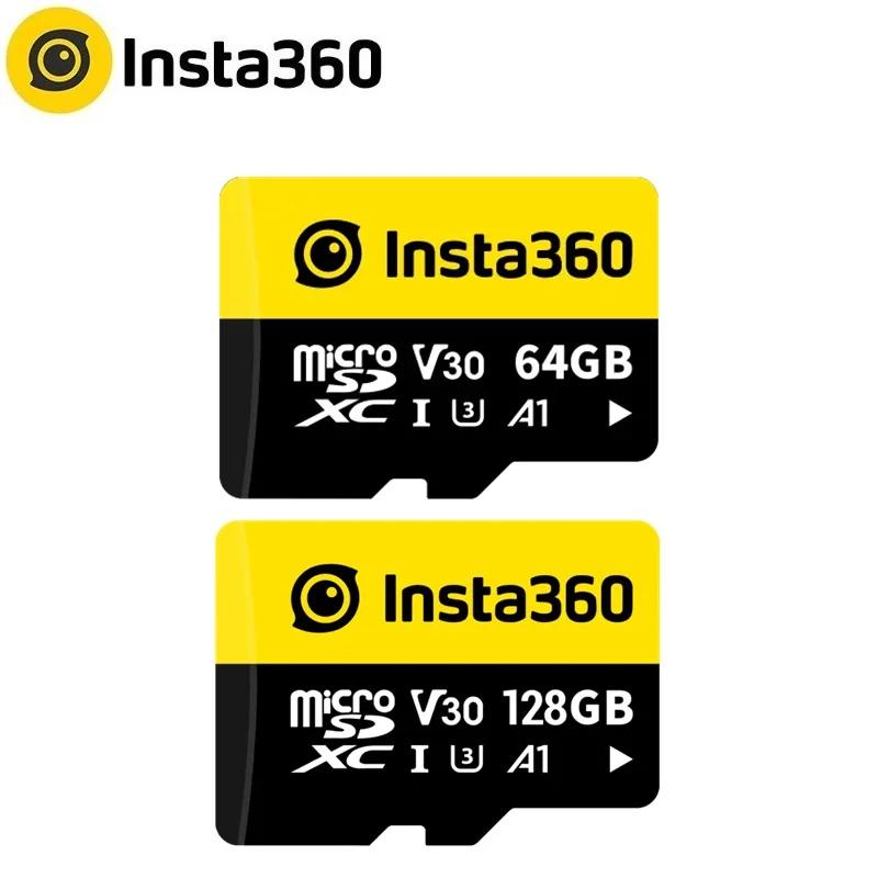 Insta360 νŸ 360 SD ޸ ī, νŸ 360 X3 ̽  ONE X2 ONE RS / R X 3, 64GB, 128GB, V30 A1,   ׼